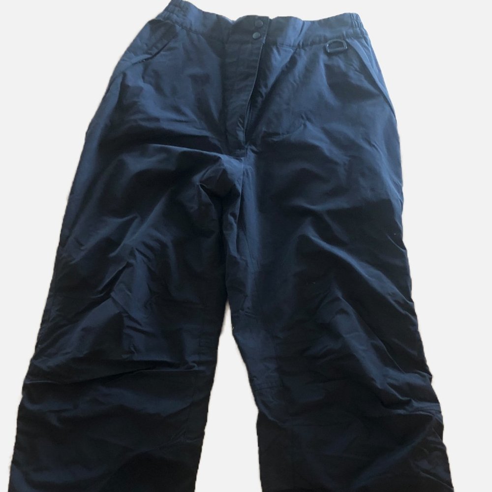 LL Bean Women's Waterproof Snowboard Ski Snow Pants Zip Front, Medium-excellent